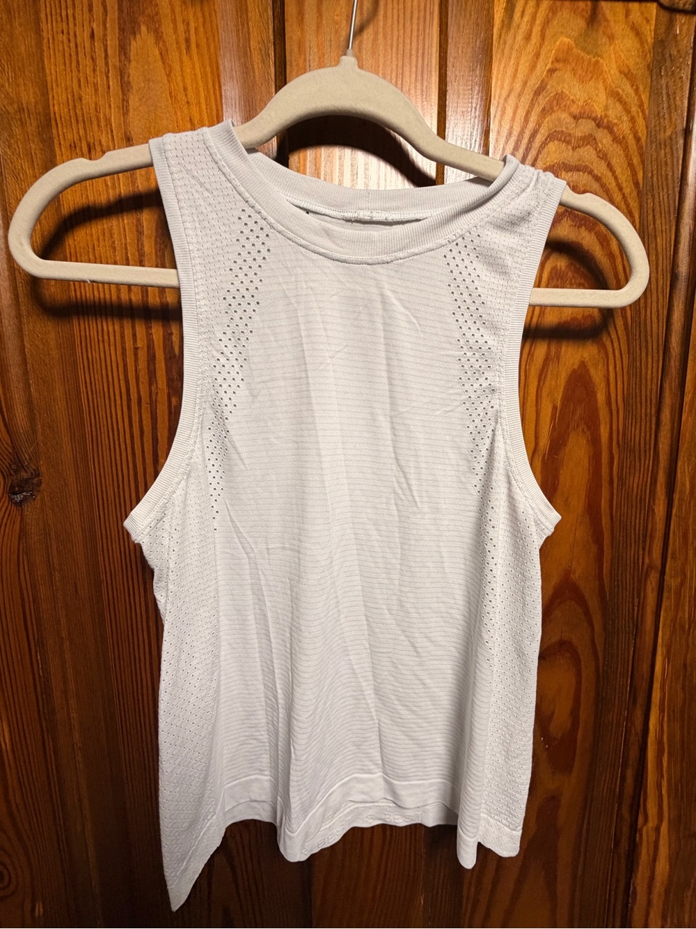 lululemon athletica White Perforated Athletic Tank